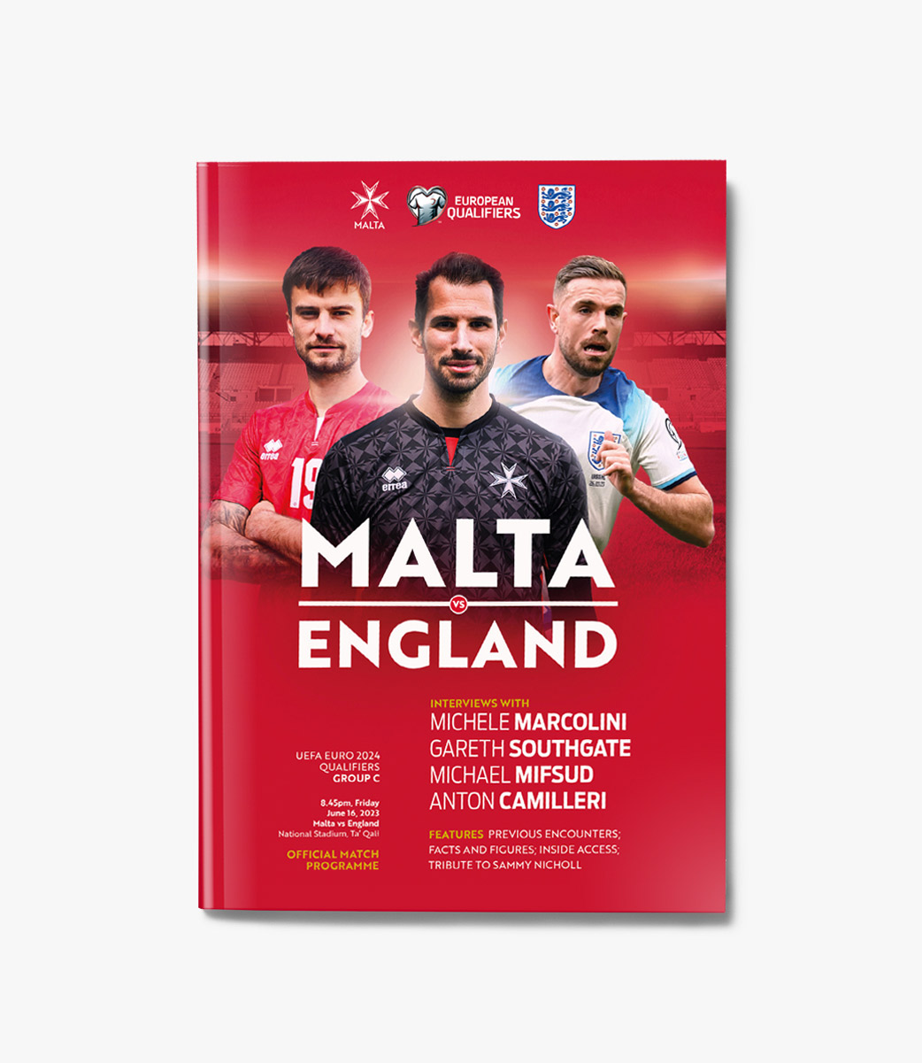 Malta vs England Match Programme